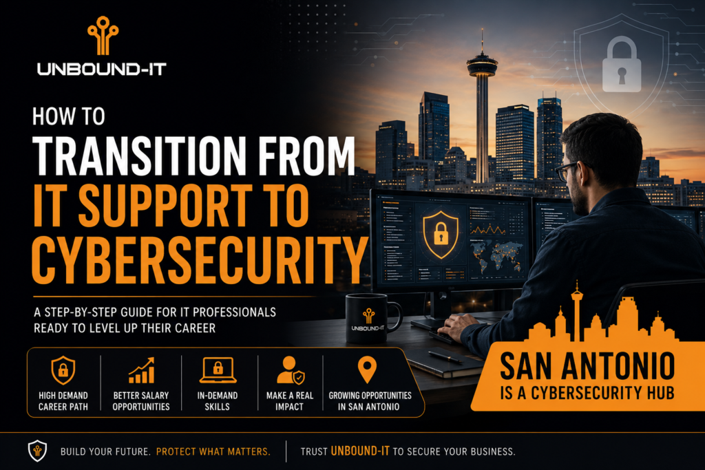how to transition from it support to cybersecurity