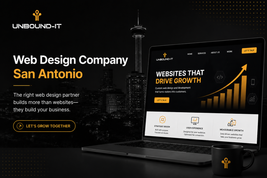 Web design company San Antonio creating a growth-focused website for businesses