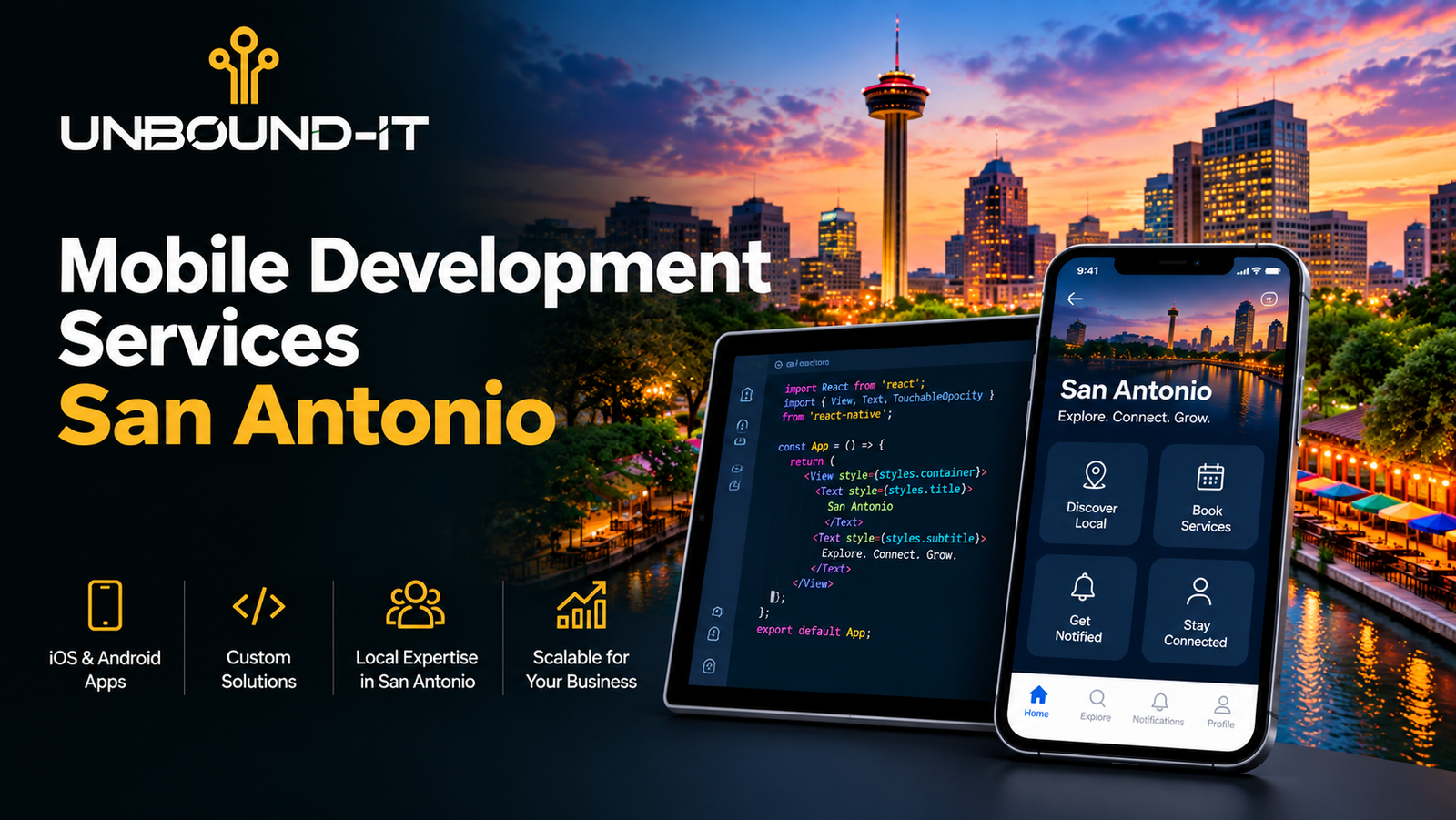 Mobile Development Services San Antonio by Unbound-IT