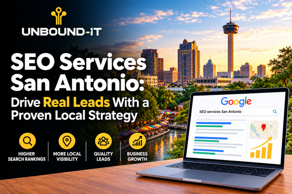 SEO services San Antonio with local search rankings and business growth